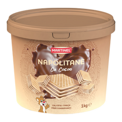 Napolitane Martinel (lapte sau cacao) 900gr galeata